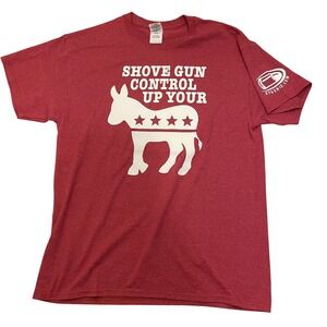 Gildan Graphic T-Shirt Political Statement Pro Gun Rights‎ NRA Men's Size Large